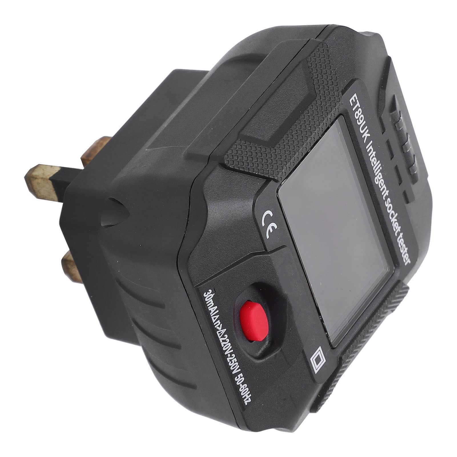 MasYosh ET89UK Intelligent Socket Tester with LCD Display Voltage Frequency Detector AC