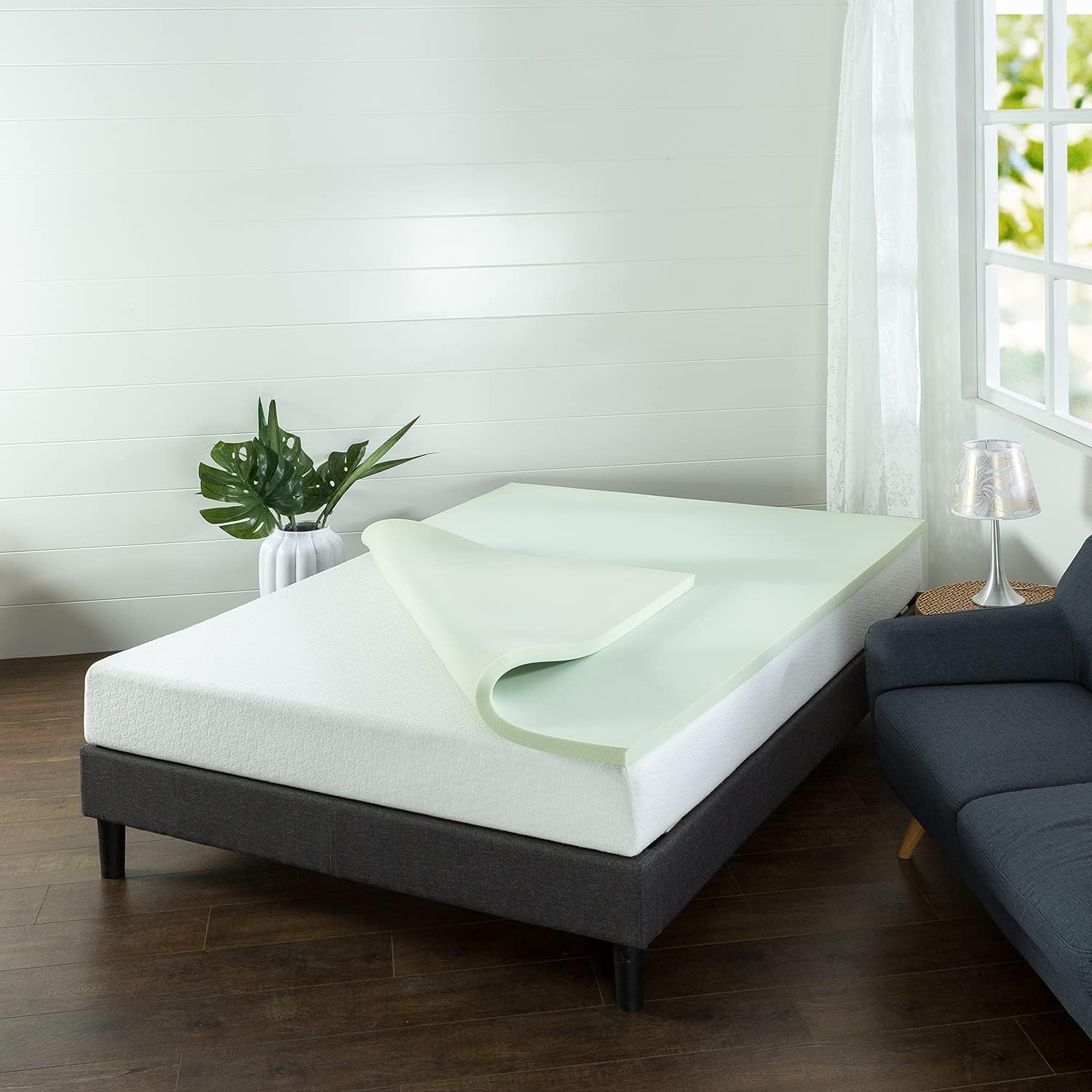 Get Discount 70% Price ZINUS 1.5 Inch Green Tea Memory Foam Mattress Topper / Pressure-Relieving Layers / CertiPUR-US Certified, King Flash Sale ZINUS 1.5 Inch Green Tea Memory Foam Mattress Topper / Pressure-Relieving Layers / CertiPUR-US Certified, King