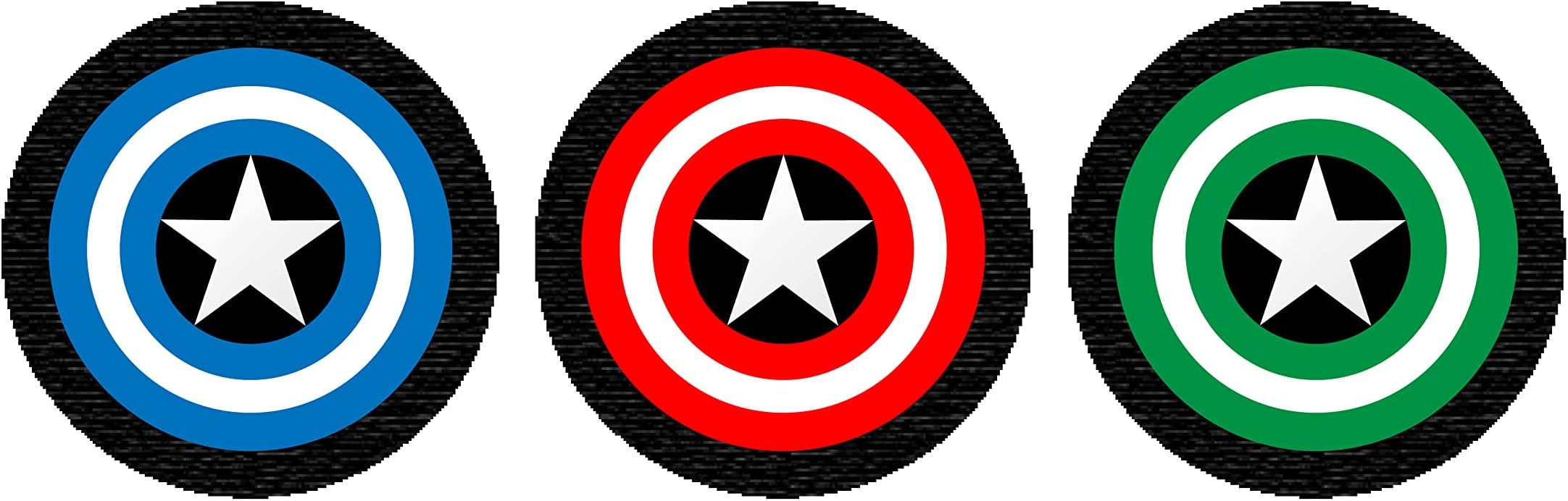 3 PCs Superhero Logo Printed Stitching Patches for Any Garments L x H 2.5 x 2.5 inches