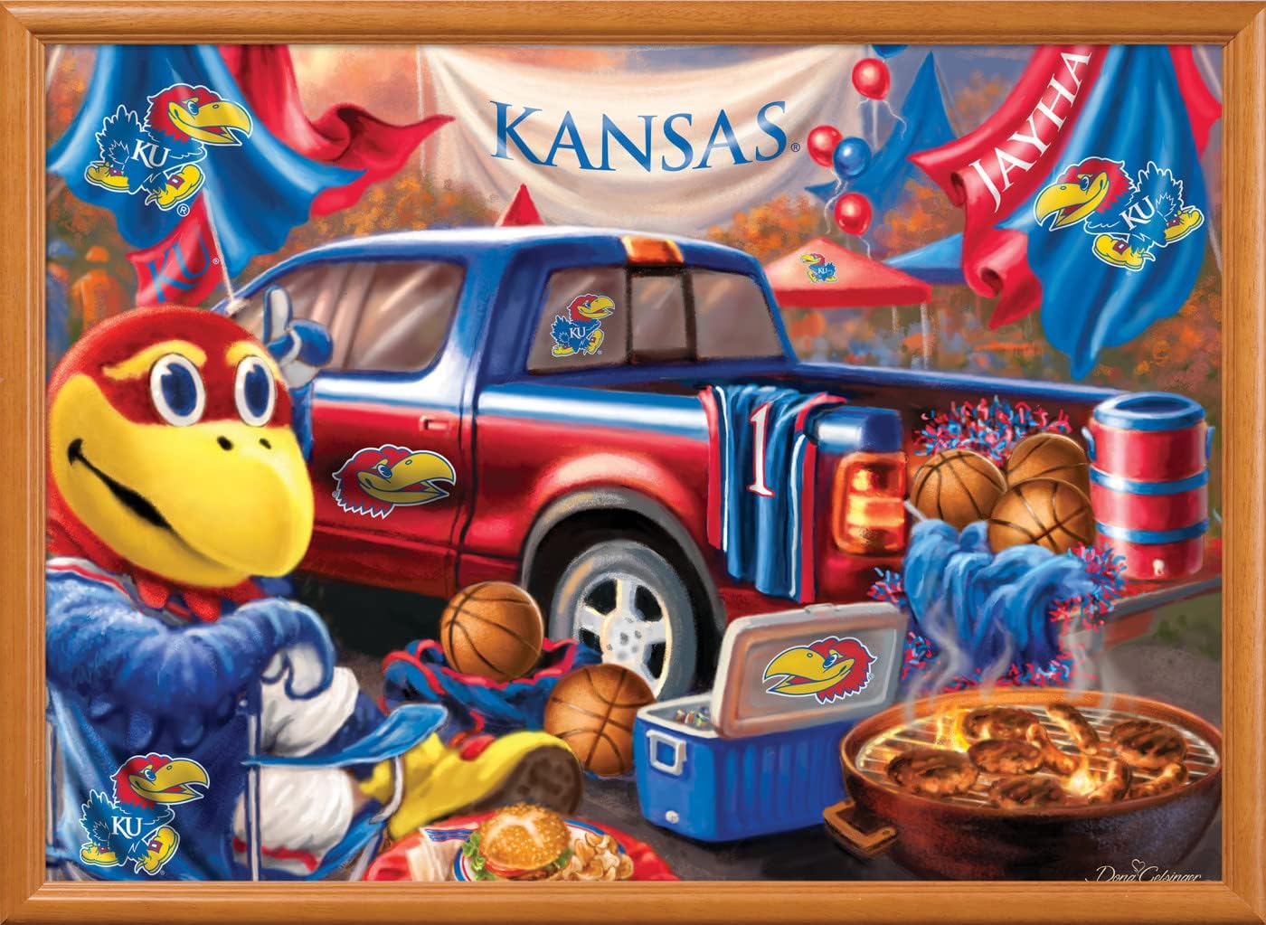MasterPieces NCAA Gameday Puzzles Collection - Kansas NCAA Gameday Collection 1000 Piece Jigsaw Puzzle