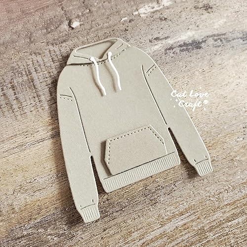 Miniatura 6 de Troqueles de metal con marco de sudadera, fondo de marco de ropa, plantillas de corte de boda para manualidades, álbumes de recortes, álbum de