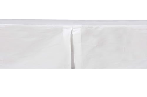 Miniatura 1 de Bacati Falda de cama sólida para cunaniño pequeño, color blanco, 13 pulgadas