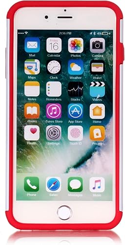 Miniatura 6 de Sunshine - Tech Funda para iPhone 7 Plus, diseño deportivo de béisbol, policarbonato duro de absorción de golpes y silicona interior híbrida de