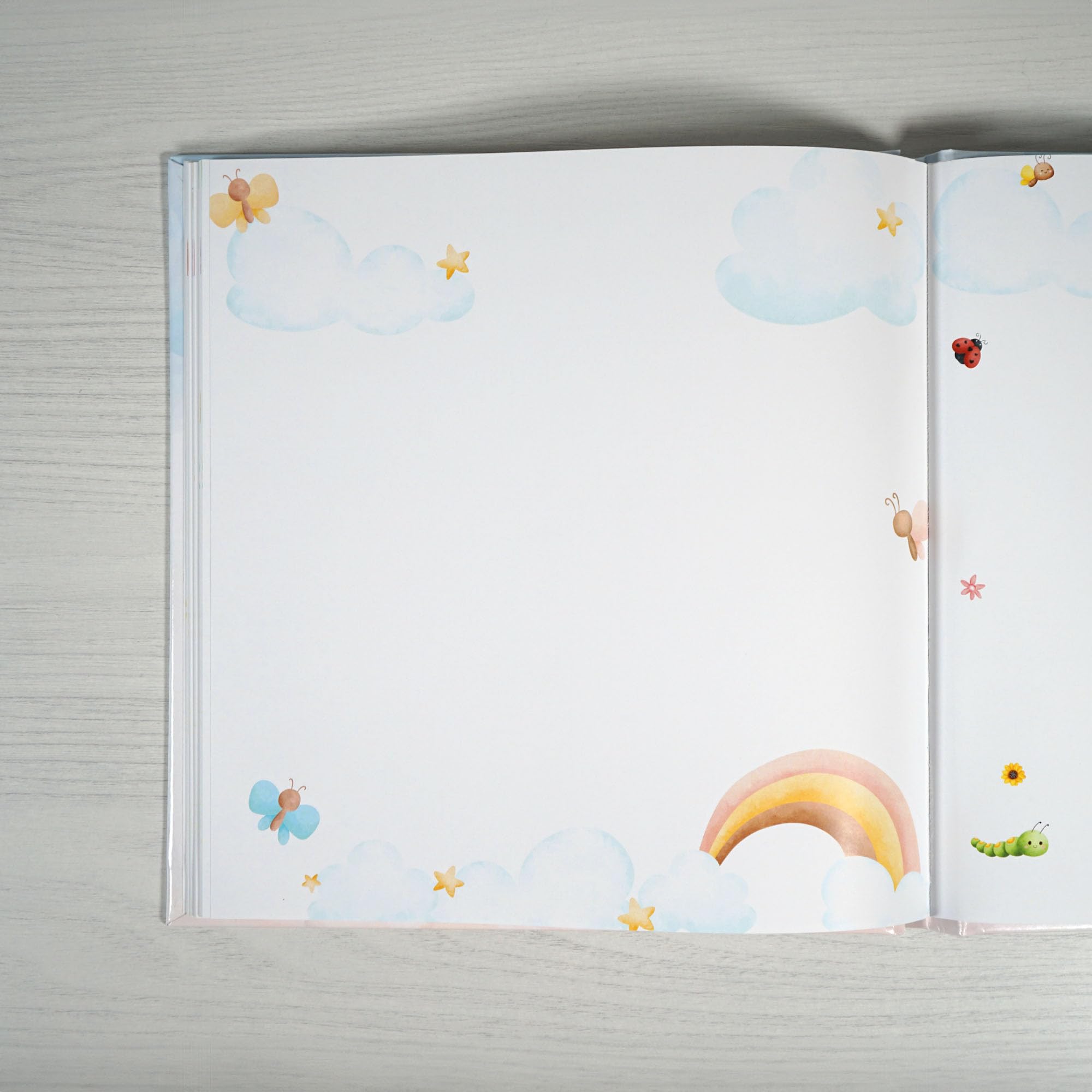 Album primo anno bambino, Libro nascita con copertina personalizzabile, Album dei ricordi, Album primo anno del bambino da compilare, Diario bebè da compilare (Italiano)