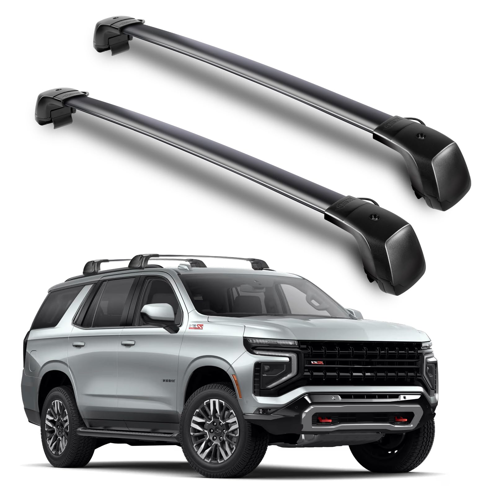 View 1 of TRAVLETIC Roof Rack Cross Bars for Chevy Tahoe 2021-2026