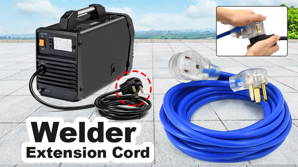 HZXVOGEN Welding Cord Heavy Duty 14AWG 300V Welder Extension Cord for