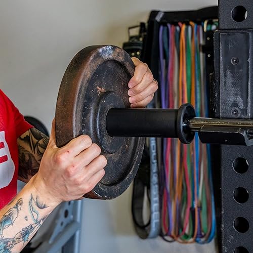 Vista 13 de SERIOUS STEEL FITNESS Funda de adaptador olímpica de nailon de 8 pulgadas - Convierte barras o postes de 1 pulgada en barras o postes olímpicos de 2