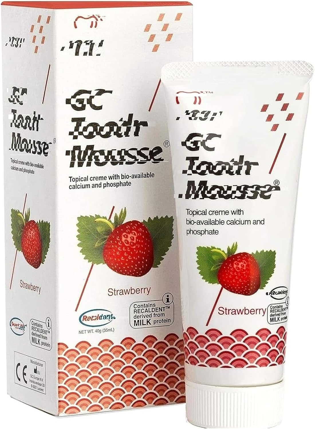 Tooth G M0USSE C Toothpaste Strawberry Flavour (40 gram)