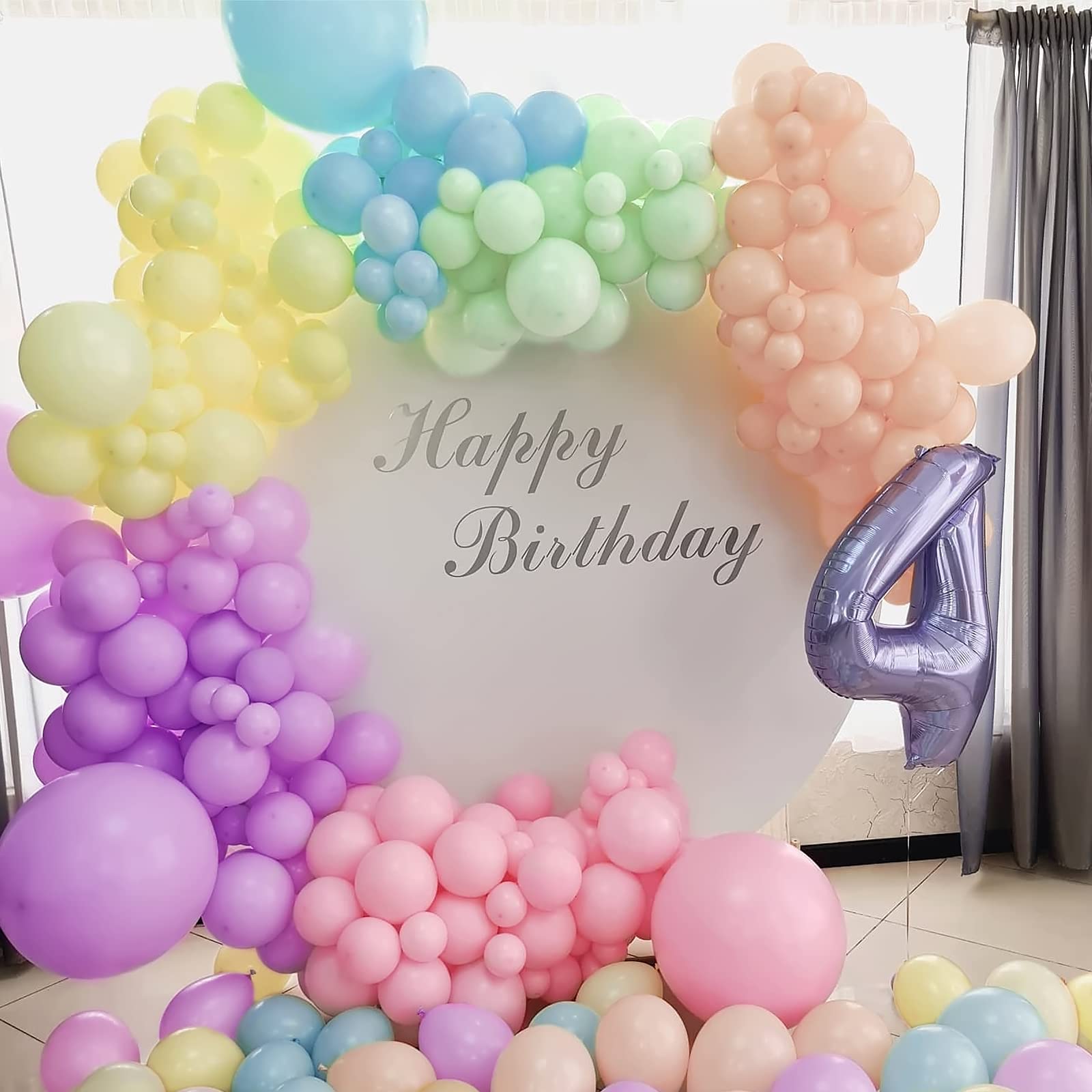 231 pz arcobaleno palloncini arco rosa pastello Macaron arcobaleno palloncino ghirlanda per compleanno Baby Shower matrimonio sfondo decorazione  15