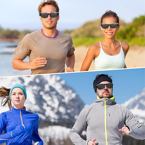 Miniatura 108 de TOODOO 4 Pairs Men Polarized Sunglasses with UV Protection Driving Glasses Sports for Sport Outdoor Activities