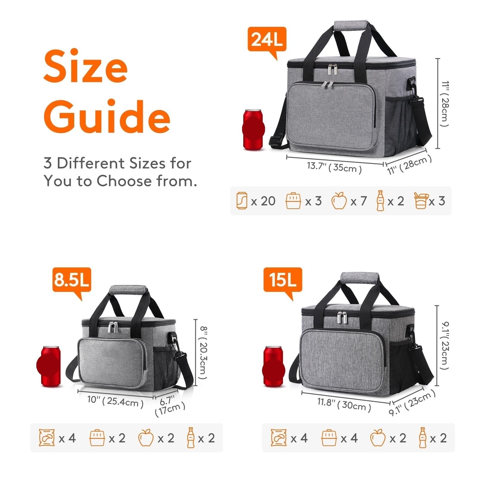 Bolsa De Almuerzo Bolsa de Almuerzo de Tela Oxford con Alta Capacidad, Correas de Mano y de Hombro, portátil, Impermeable, de Gran Capacidad, 1 ud. para Oficina，Picnic(35 * 28 * 28)