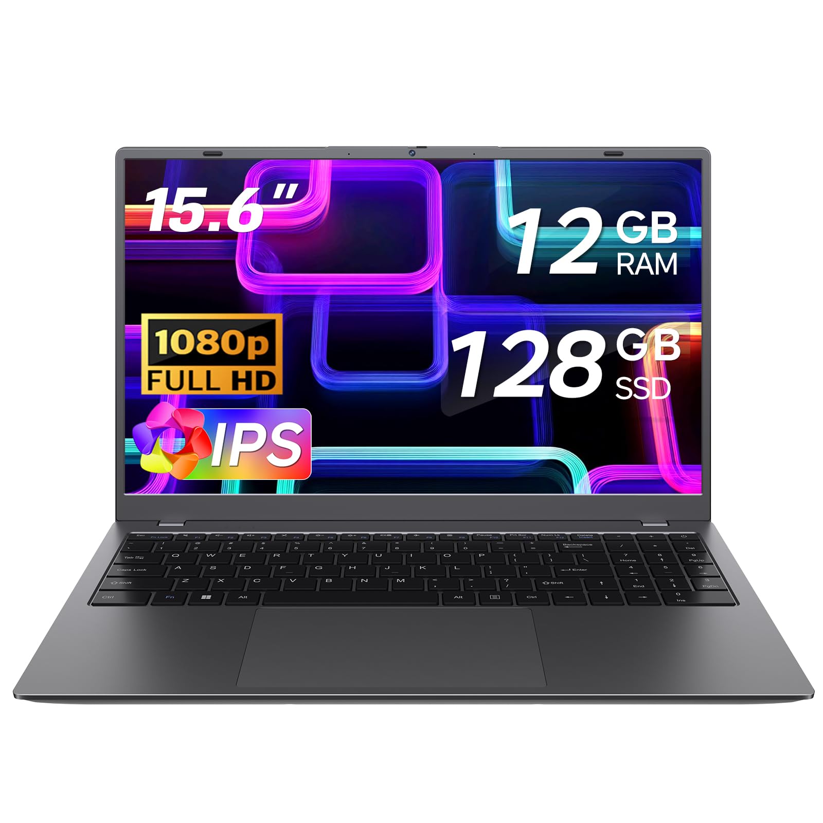 TRHRO 15.6' Laptop, 12GB RAM, 128GB SSD