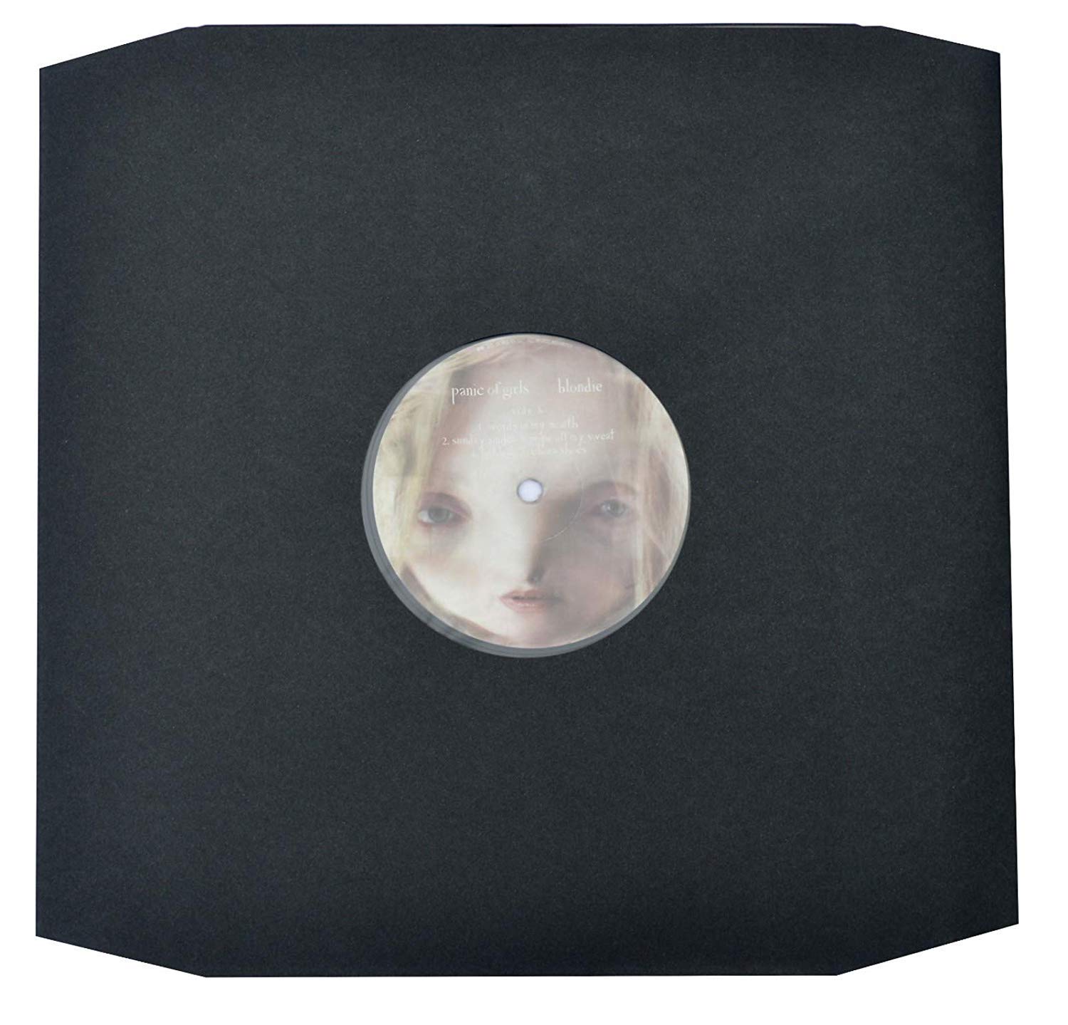 50 Fundas Papel Negro para Discos de Vinilo LP con Interior antiestatico - Ref.2444