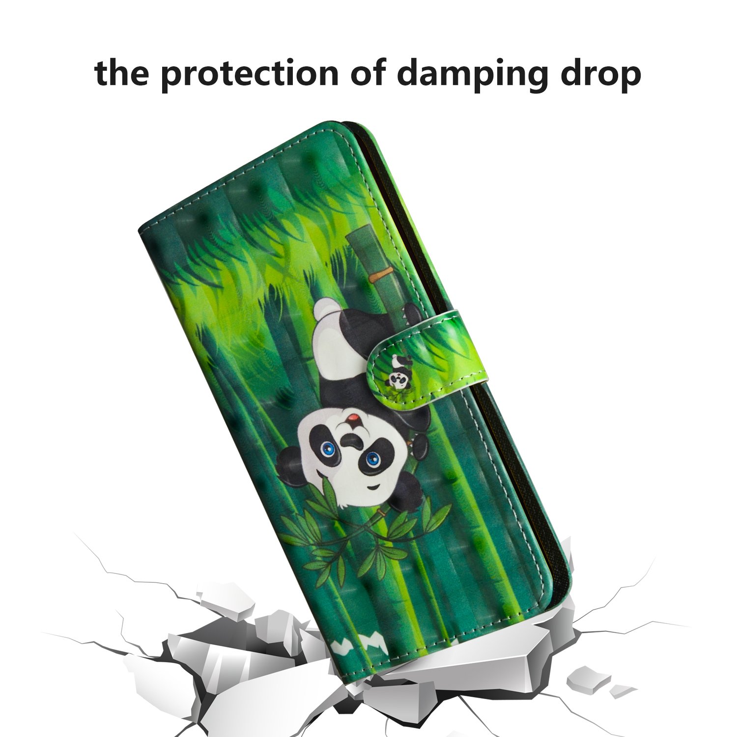 Cover per Motorola Moto G62 5G, Custodia Motorola Moto G62 5G, 3D Cover a Libro Motorola Moto G62 5G Flip Case Portafoglio Cover in Pelle PU Wallet Magnetica Cover Protettiva (Panda)