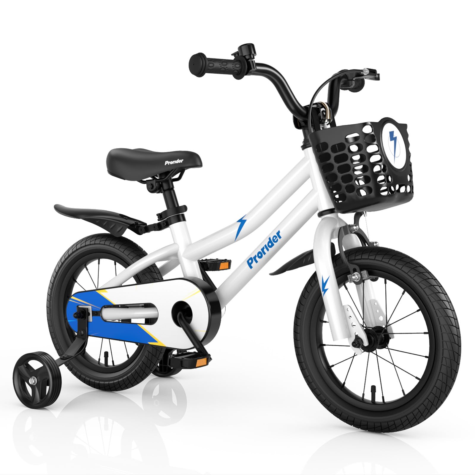 BABY JOYKids Bike, 12 14 16 18 Inch Children Bikes for Boys Girls Age 3-8 Years w/Training Wheels, Handbrake, Coaster Brake & Removable Basket, Kids Bicycle of Multiple Colors