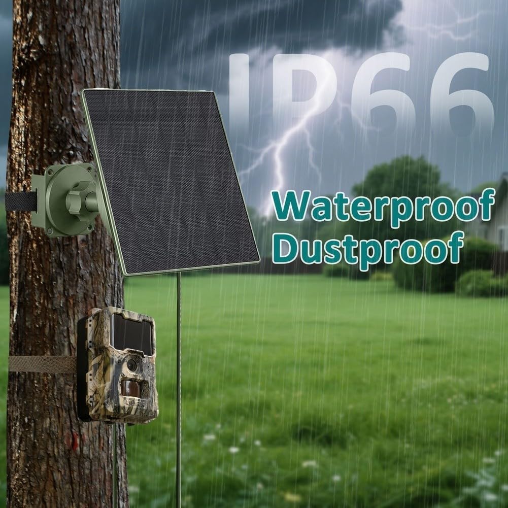 Panneau solaire 5 W 5200 mAh pour batterie, IP66, 6 V/12 V pour