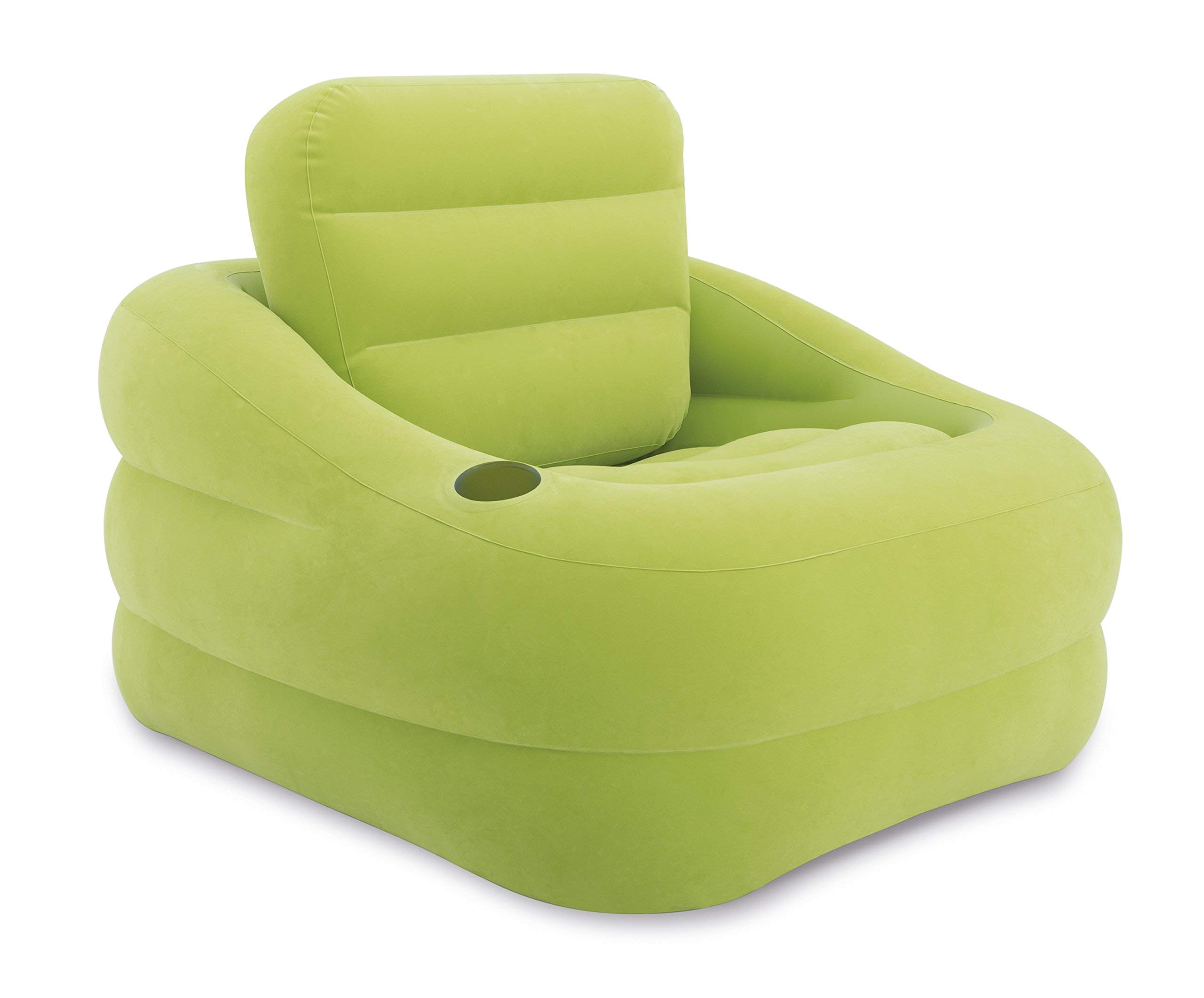 Intex Accent Chair With Cup Holder ,Green ,97x107x71 cm, 68586
