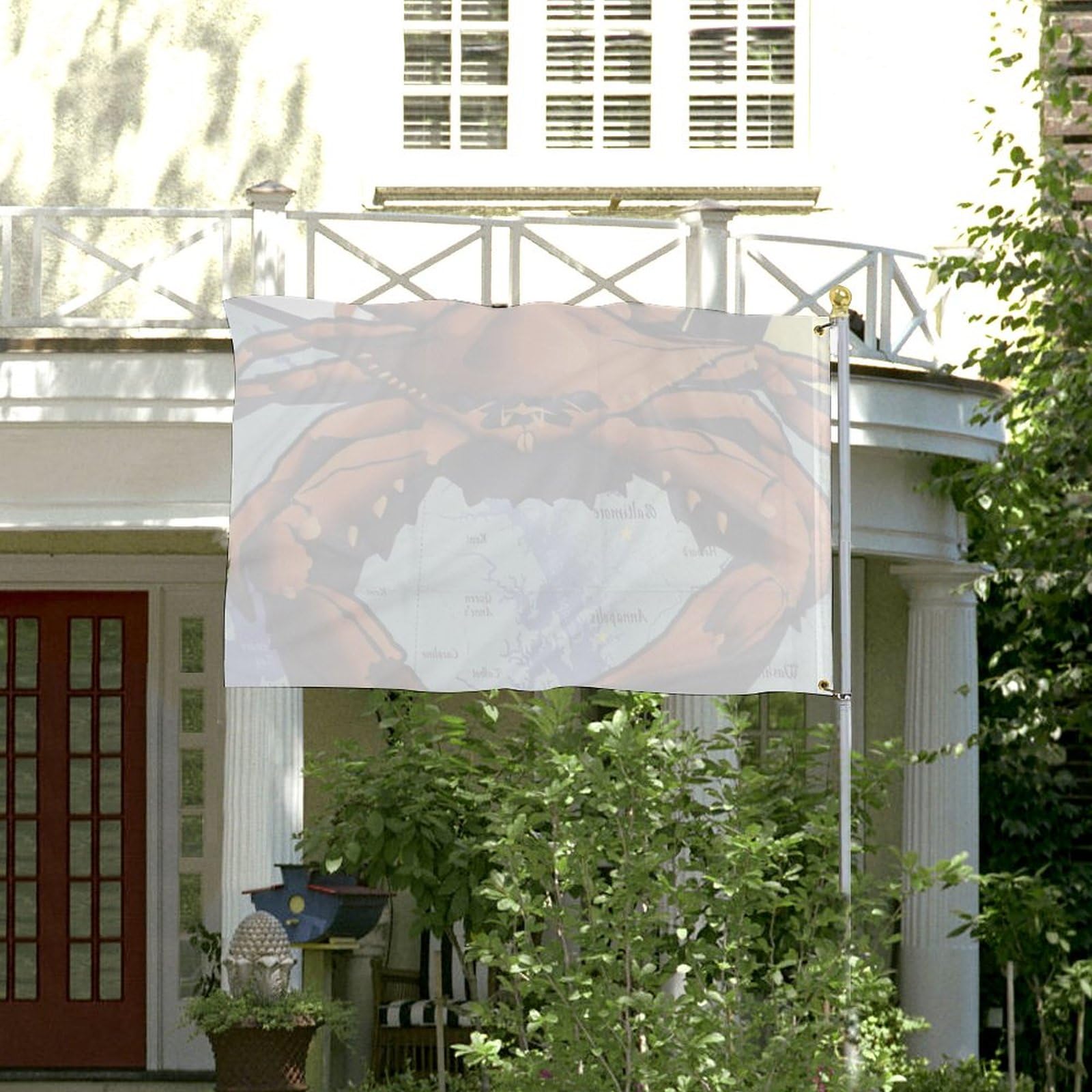 Bandiera da 0,9 x 1,5 m, elegante pavone dai colori vivaci, per