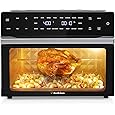 Beelicious® Pro 32QT Extra Large Air Fryer, 19-In-1 Air Fryer Toaster Oven Combo with Rotisserie and Dehydrator, Digital Convection Oven Countertop Airfryer Fit 13" Pizza, 1800w (Black)