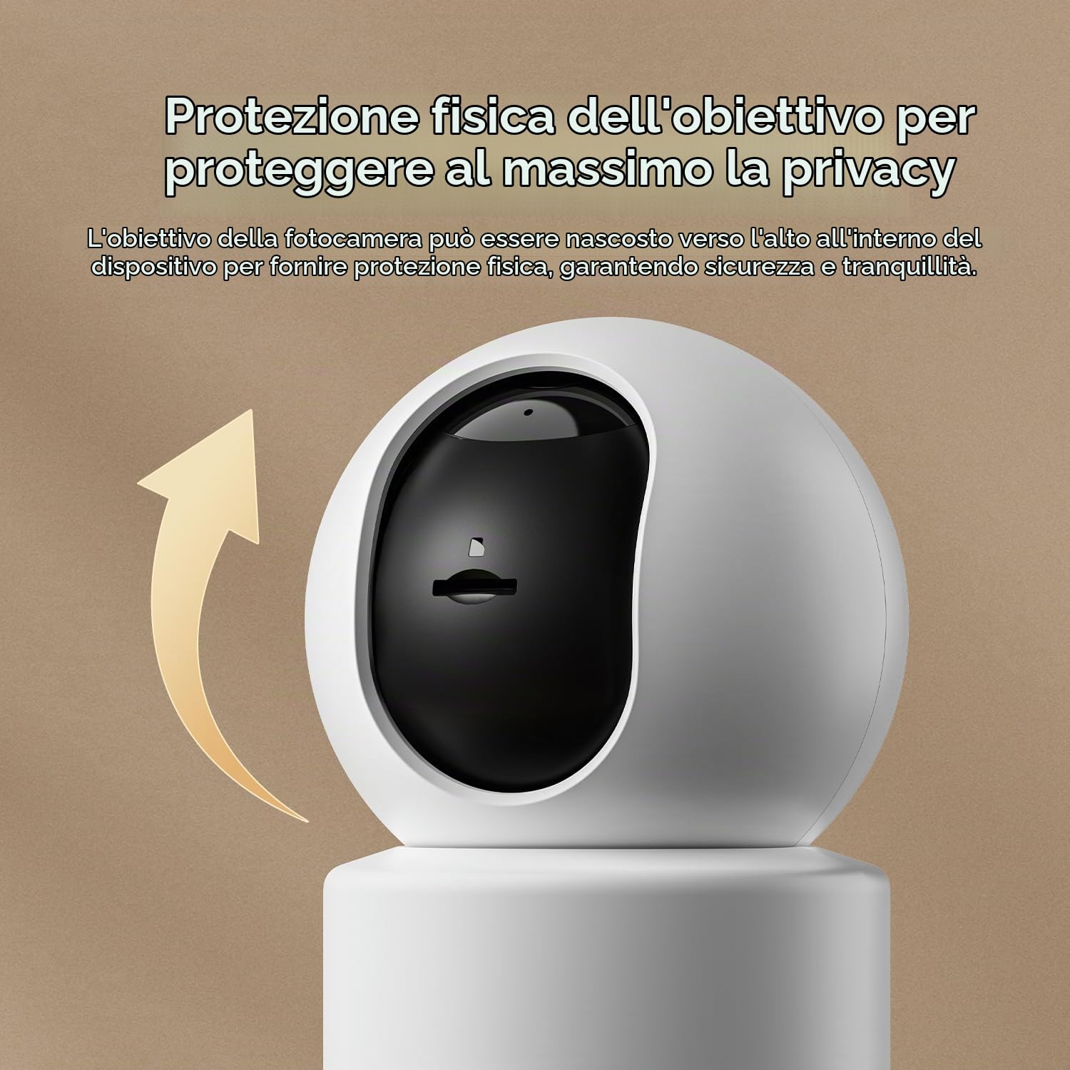 XIAOMI Smart Camera C201 La nitidissima risoluzione HD 1080p protegge ogni angolo della tua casa (Confezione da 2)