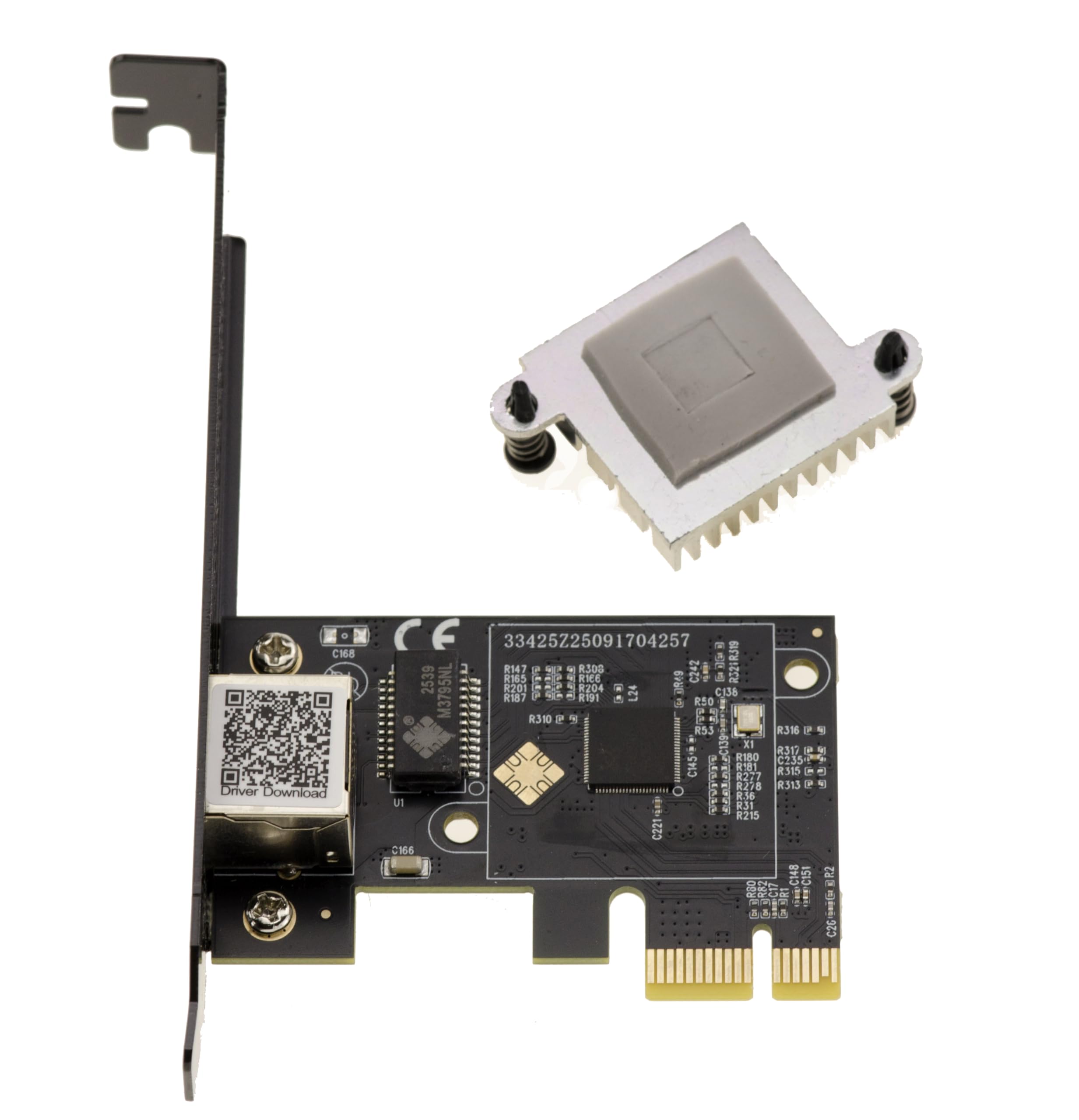 KALEA-INFORMATIQUE Carte PCIe Gen4 RJ45 10G Realtek RTL8127 | Carte réseau PCIe Gen4 à un port RJ45 10 Gigabit Ethernet compatible 1G, 2,5G, 5G et 10G avec contrôleur Realtek RTL8127.