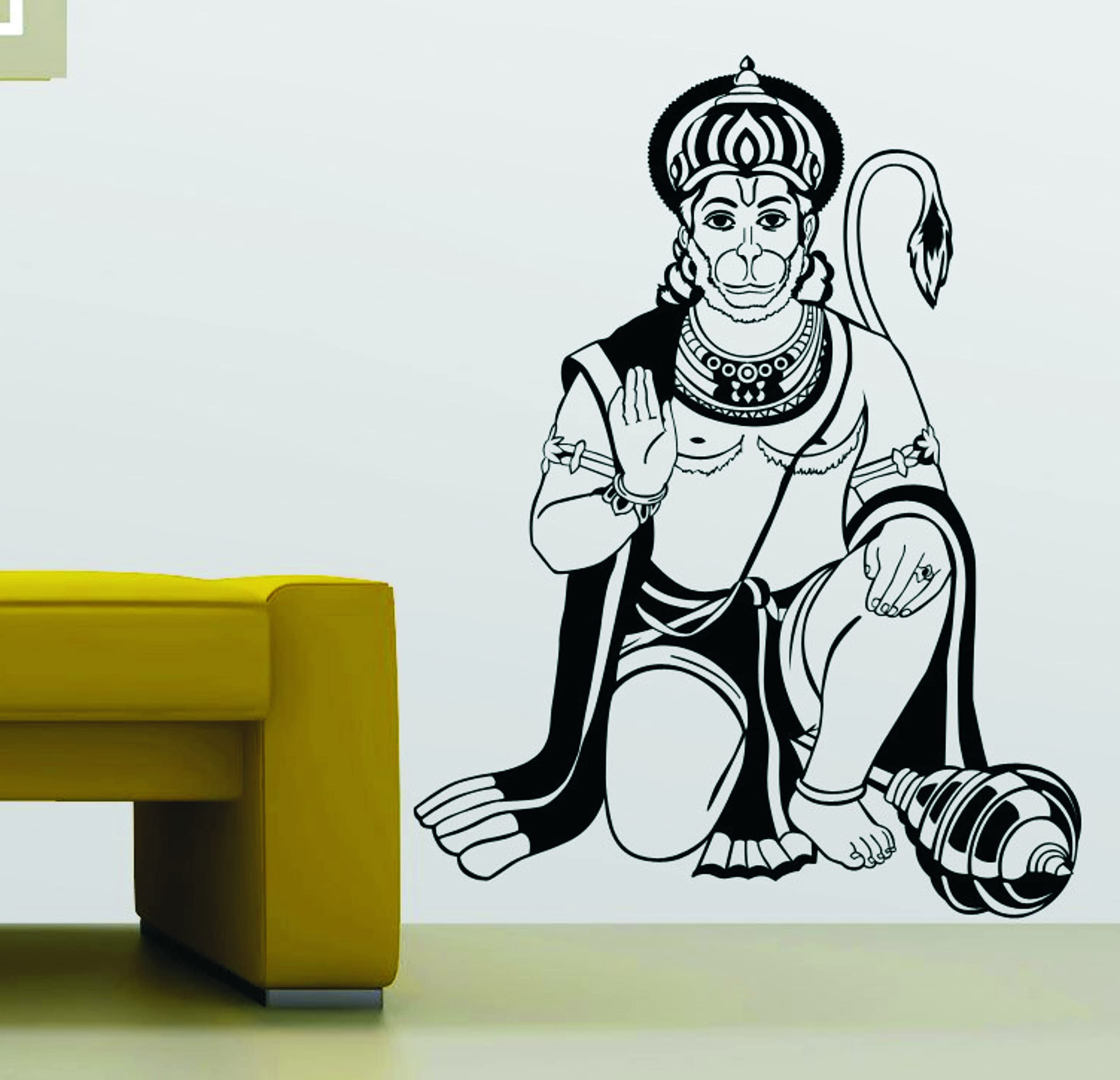 ARandNJ Painting Wall Stencils Pack of 1, (Size- 16X24 Inch) DEVOTIONAL Theme - Hanuman Ji DIY Reusable Design Suitable for Home Wall Decor (B0BS9MQNPS) Amazon Price History, Amazon Price Tracker