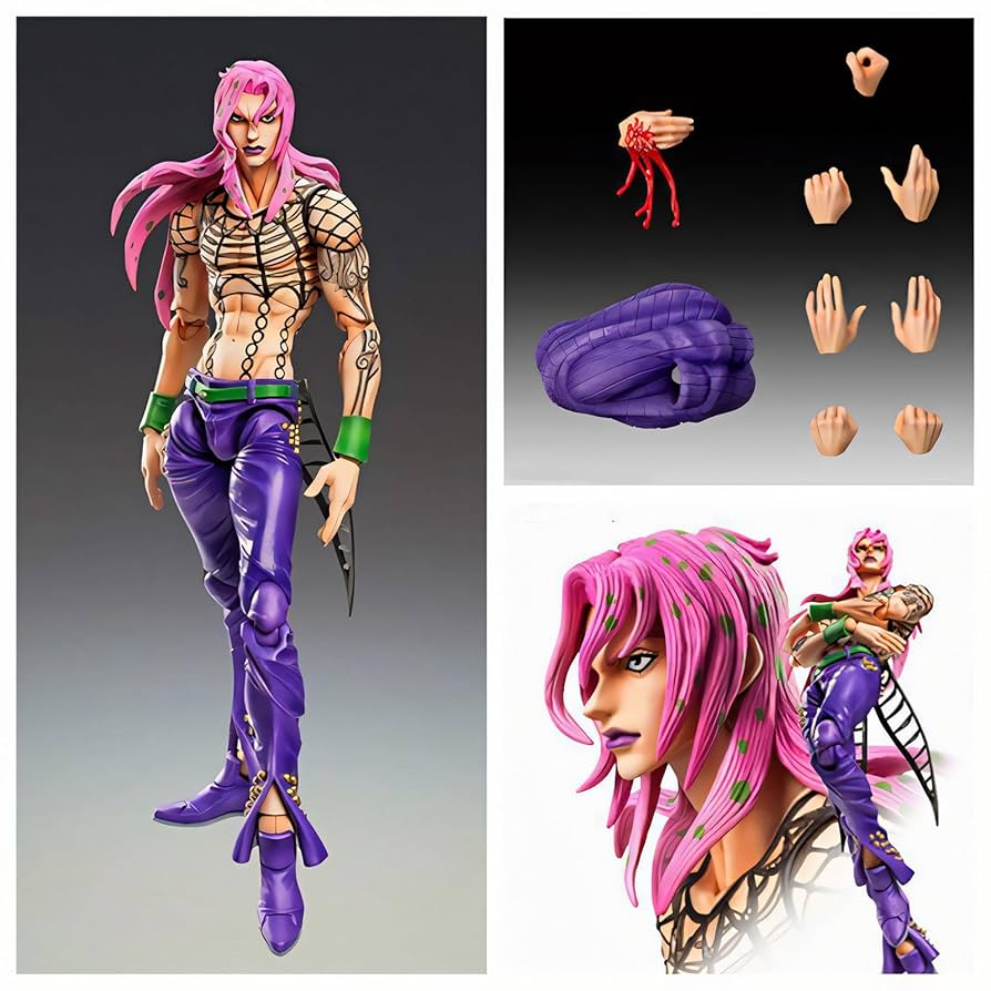 JOJO フィギュアセット ディアボロ&リゾット　おまけ付き Amazon.co.jp: ジョジョの奇妙な冒険 ディアボロ 可動式