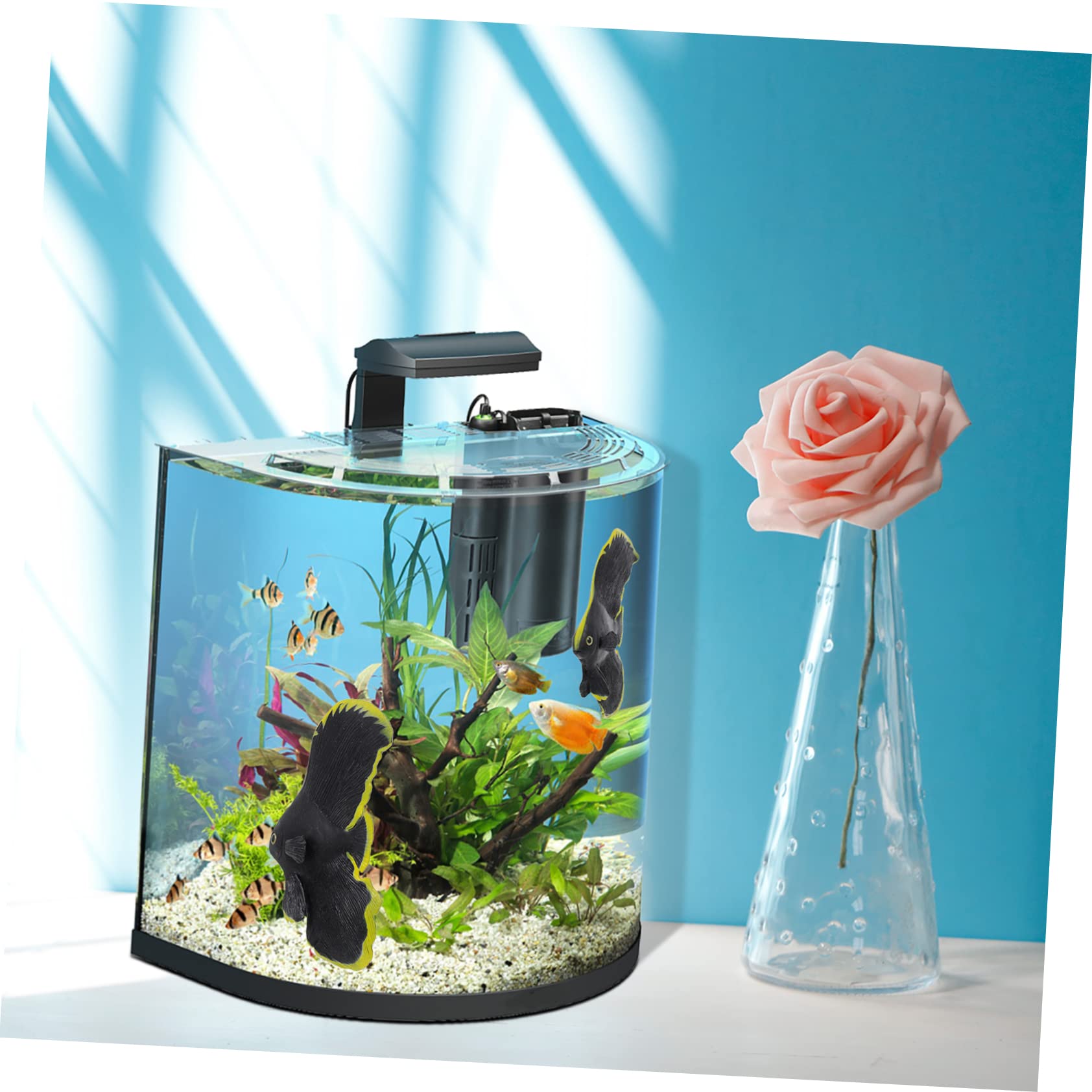 BCOATH 6 Pièces Pinces Aquatiques Pour Aquarium - Clips De Plantation Et Pince D'Alimentation Pratique Pour Poisson Et Terrarium