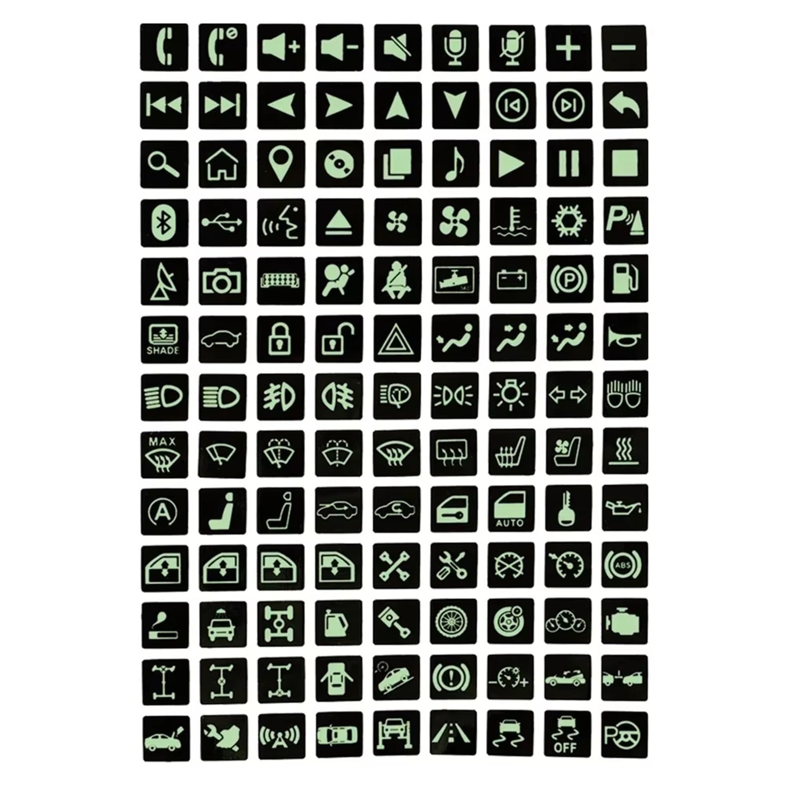 Repair Luminous Car Stickers Instrument Panel Button Sticker PVC Truck Decoration Rocker Switch Label Circuit Decal Accessories