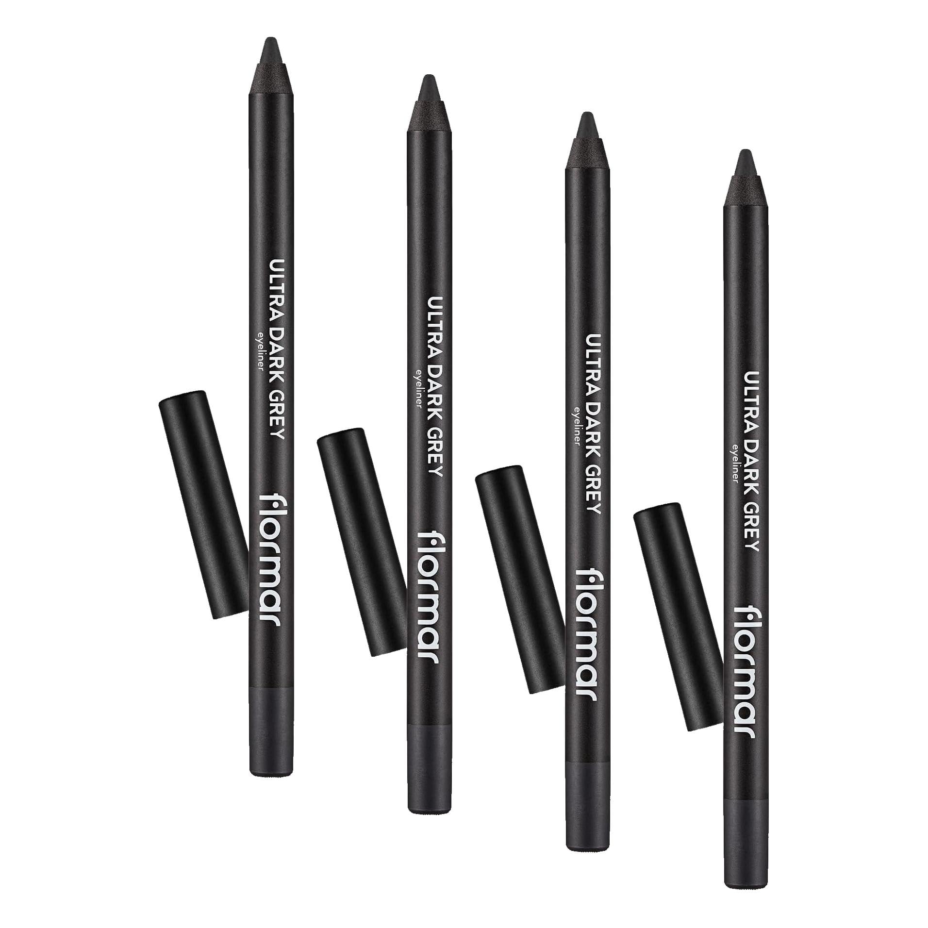 Flormar Ultra Eyeliner Yüksek Pigmentli & Mat Bitişli Kremsi Göz Kalemi 016 DARK GREY (4 paketi)