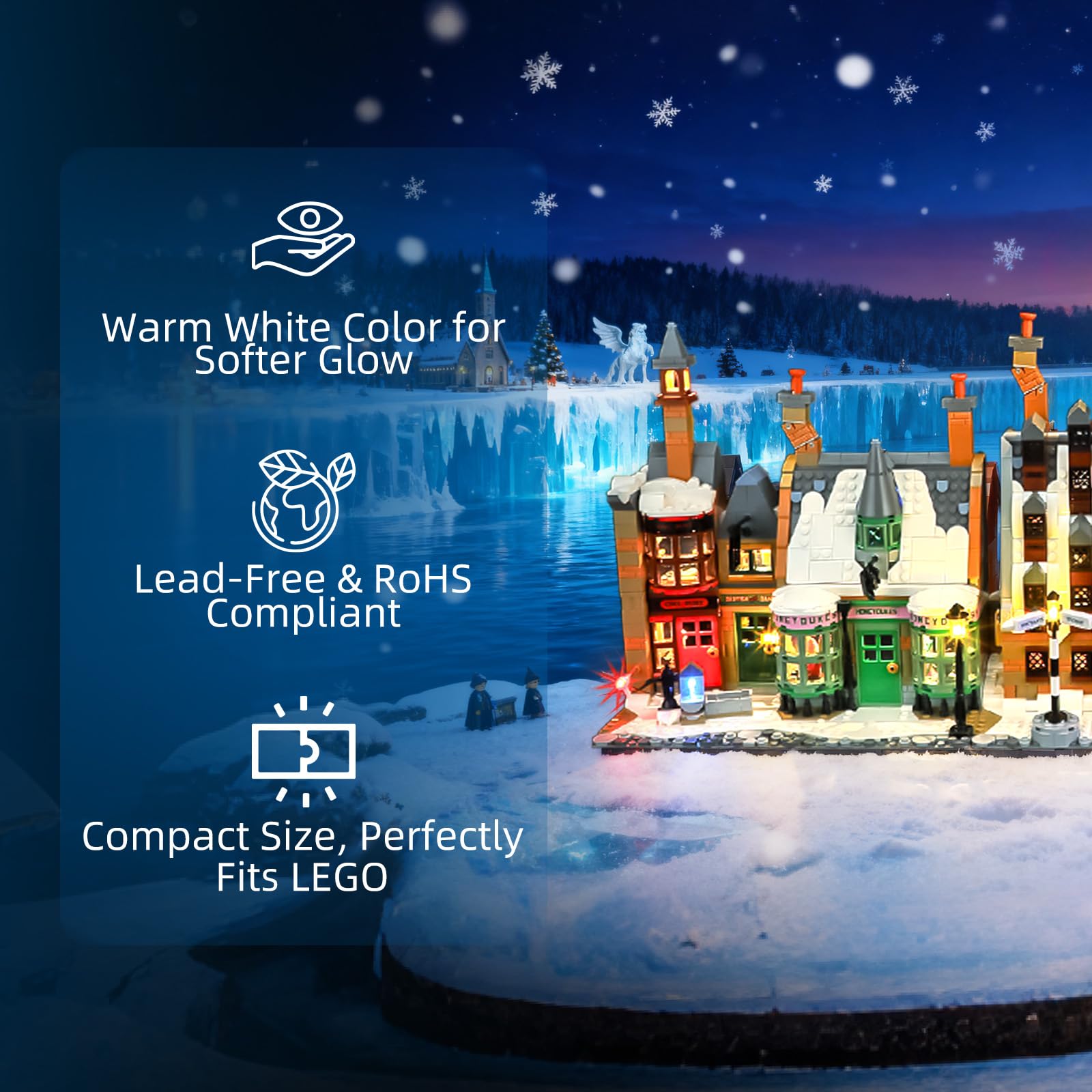 YEABRICKS LED Light for Lego-76457 Harry Potter Hogsmeade Village - Image 3