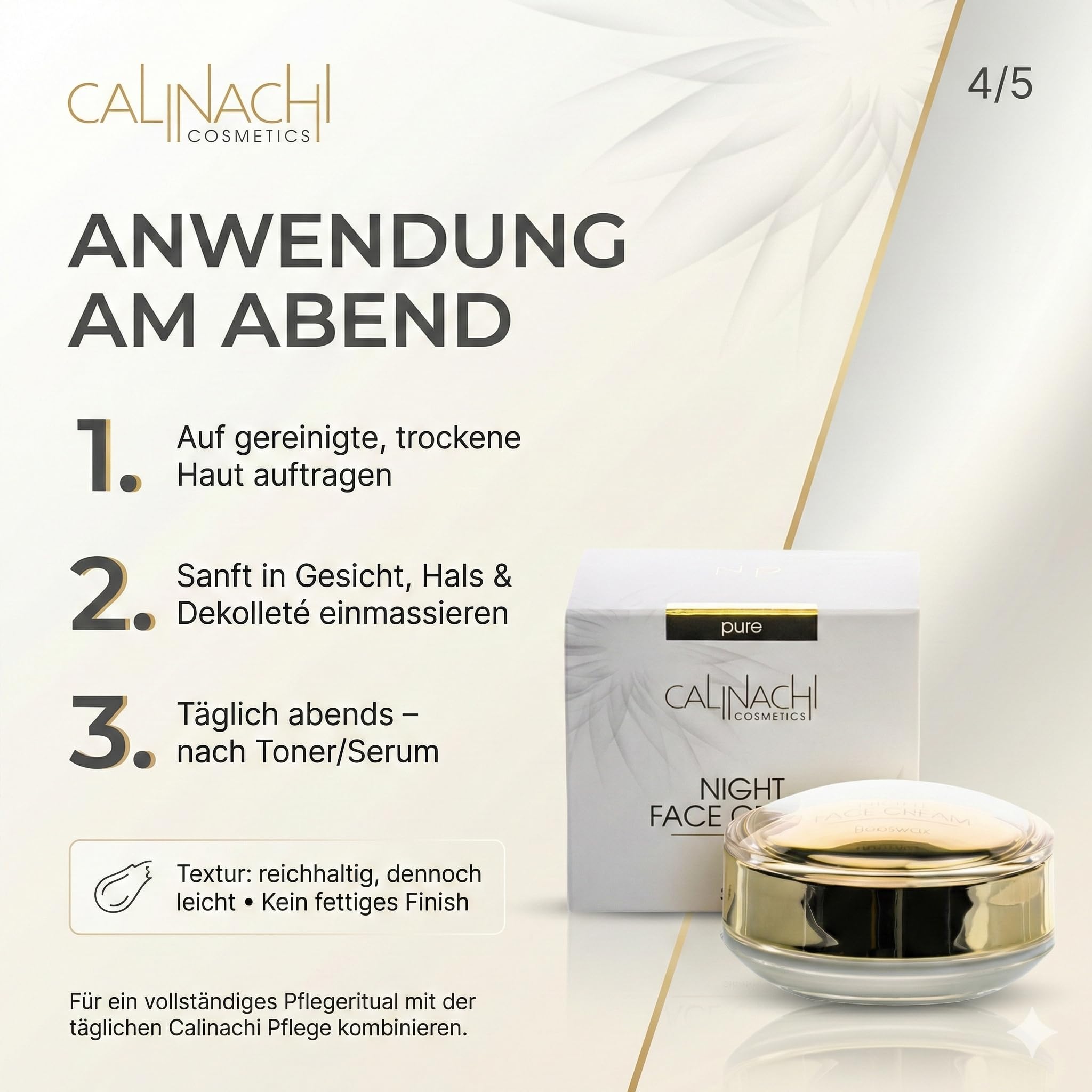 CALINACHI Anti-Aging Tages- & Nachtcreme Set 2x50 ml SPF 30 | Day-and-Night Anti-Aging Duo mit Matrixyl Synthe’6, Q10 und Hyaluron plus UVA/UVB Schutz am Tag