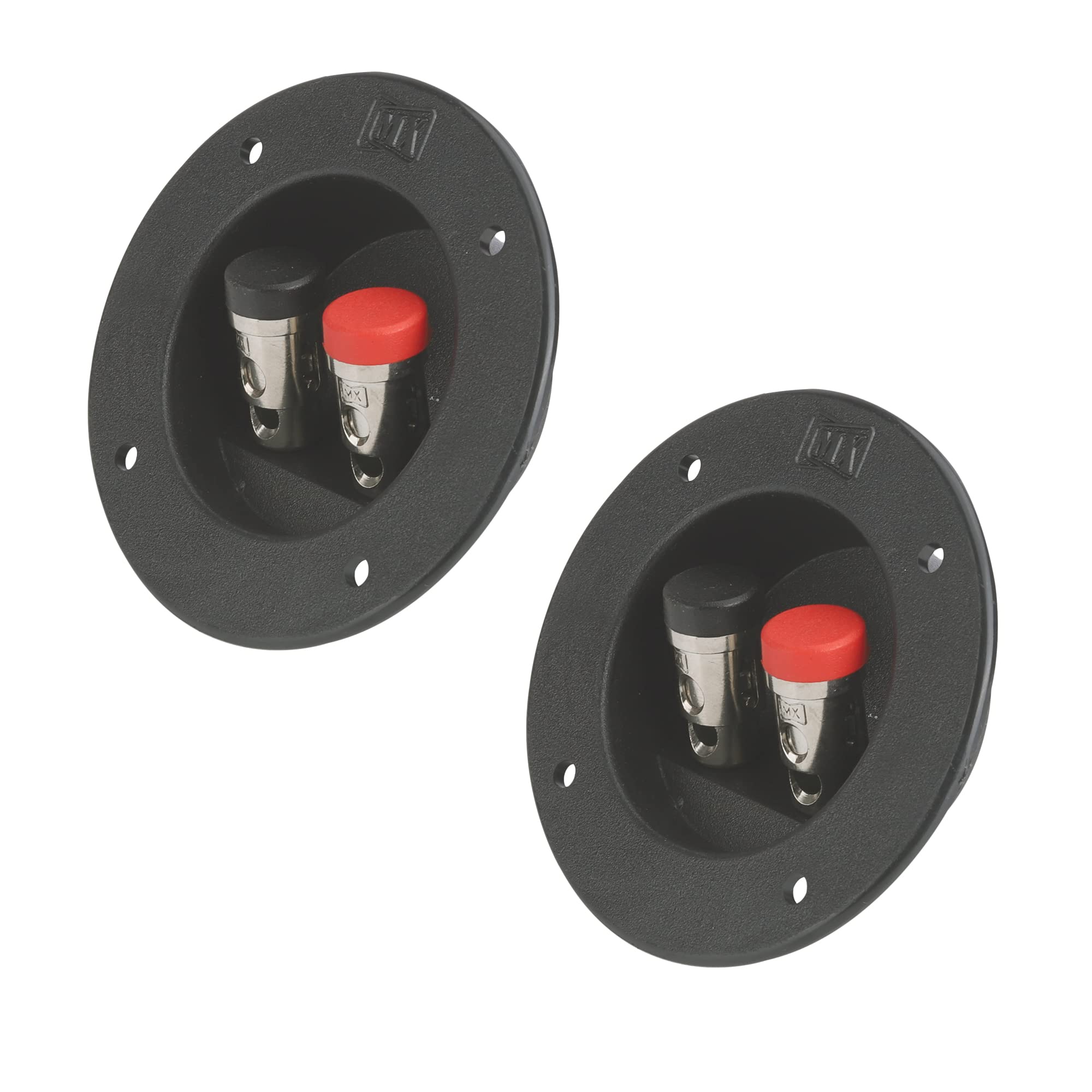 MX 2-Way Binding Post Speaker Terminal – Round Quick Connect Plate with Metal Construction (Ø75 x 45.6 mm) for Home Theater Amplifiers AV Receivers and Audio DIY Projects (Pack of 2)-image-12