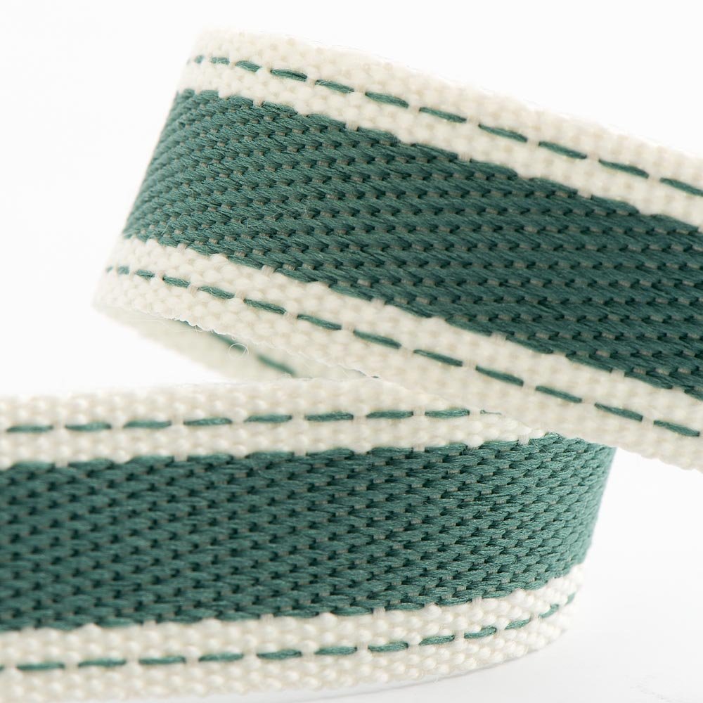 Cotton Twill Ribbon 15mm x 10 Metres - Jade