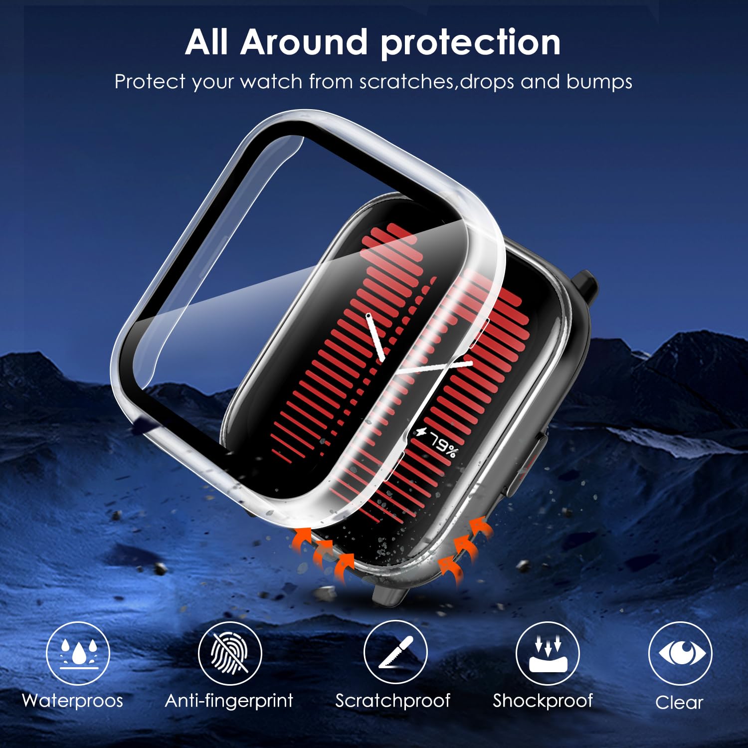 3 Pièces Dur Pc Coque Avec Protection Écran En Verre Trempé