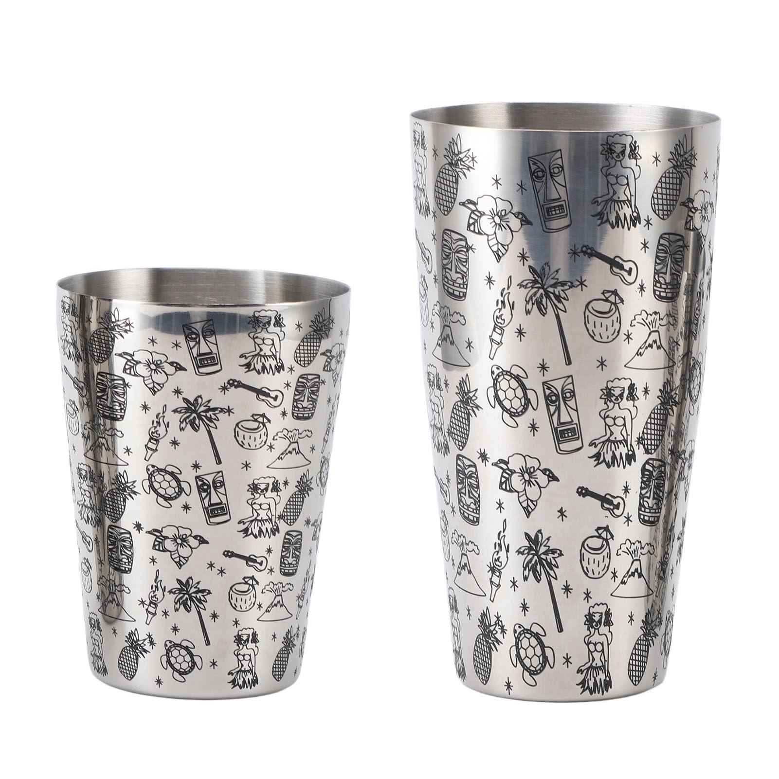 Set shaker per cocktail Boston Bar Shaker in acciaio inossidabile 304 di grande capacità, a prova di perdite e di lunga durata