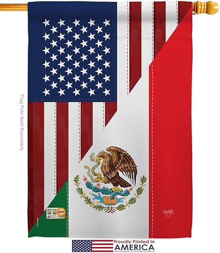 Miniatura 8 de Amistad de los Estados Unidos México Garden House Flags Set Regional USA American Alliance World Country Particular Area Pequeña Decorativa Patio