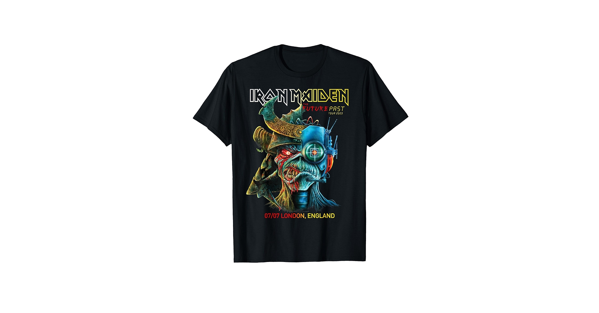 Iron Maiden The Future Past Tour Tシャツ Amazon.com: Iron Maiden - Future Past Tour London T-Shirt