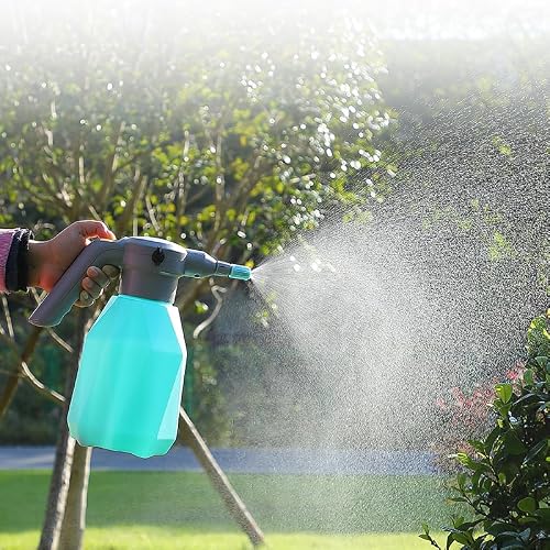 Automatic Plant Mister 2L Electric Spray Bottle 0.5 Gallon Blue Continuous Spray Bottle Rechargeable Battery Adjustable Spout Universal Extenden Nozzle: Cleaning Weting Puppy Camping Wash