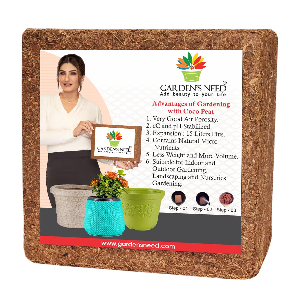 Gardens Cocopeat 1 Kg Block | Hydroponic Plants | Kitchen Gardening & Terrace Gardening | Indoor and Outdoor Plants | Compost for Plant | Fertilizers for Home Gardening | Natural Micro Nutrients (B0CC5ZY4WG) Amazon Price History, Amazon Price Tracker