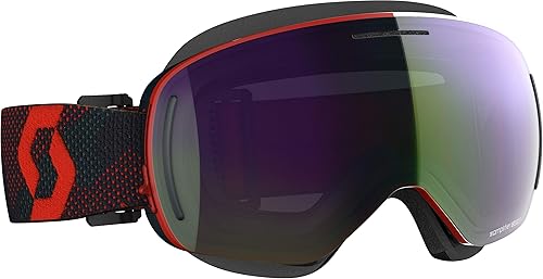 Scott LCG Evo - Gafas de nieve con cruz (rojo/azul noches/lente verde cromado)