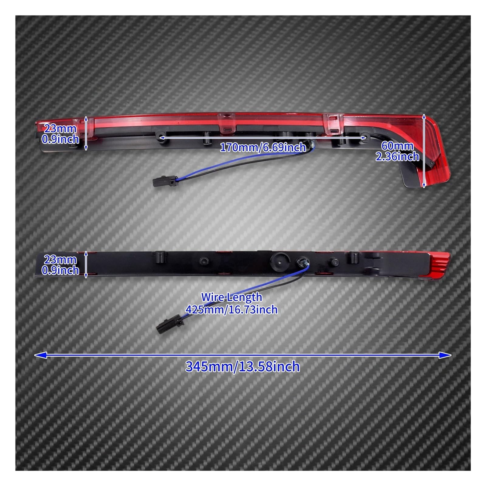 Moto Luce freno posteriore Moto Rosso/Fumo Tour Pak Pack Accento Pannello Laterale Luce Per Ha&rley Touring FLHR FLHX Per Per Road King Street Road Per Per Glide 2006-Up