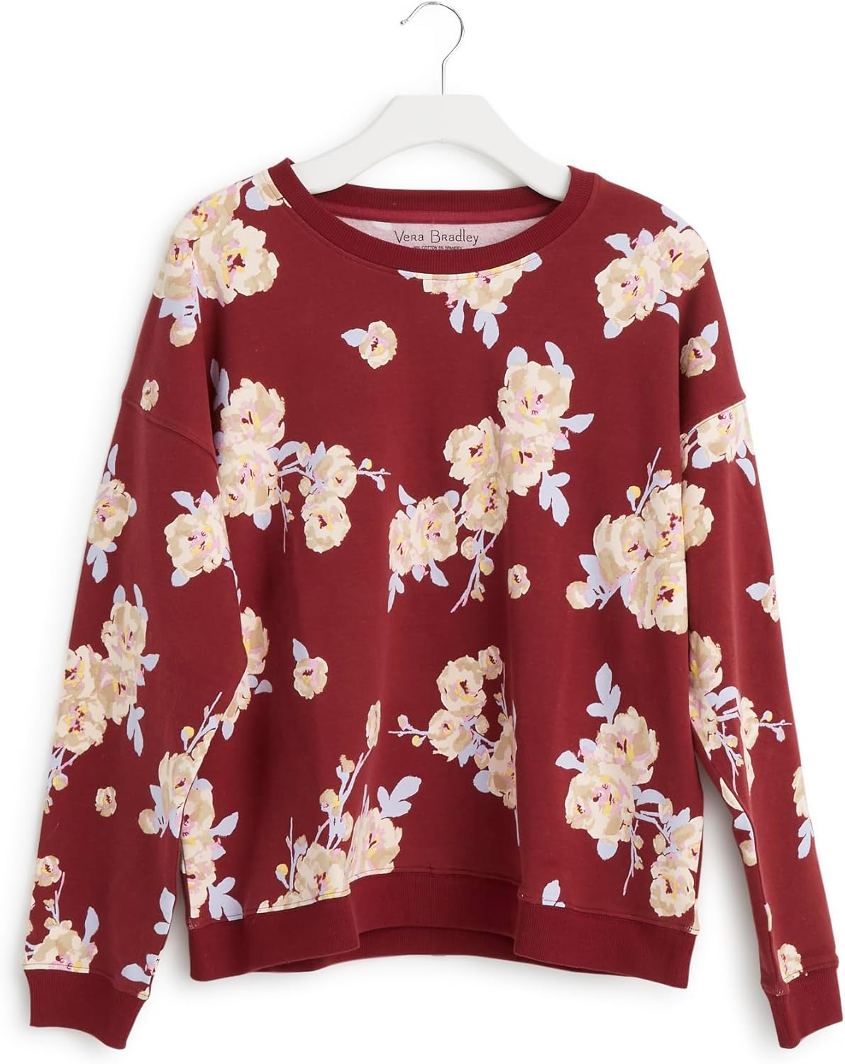 womens French Terry Crewneck Sweatshirt (Extended Size Range) - Image 2