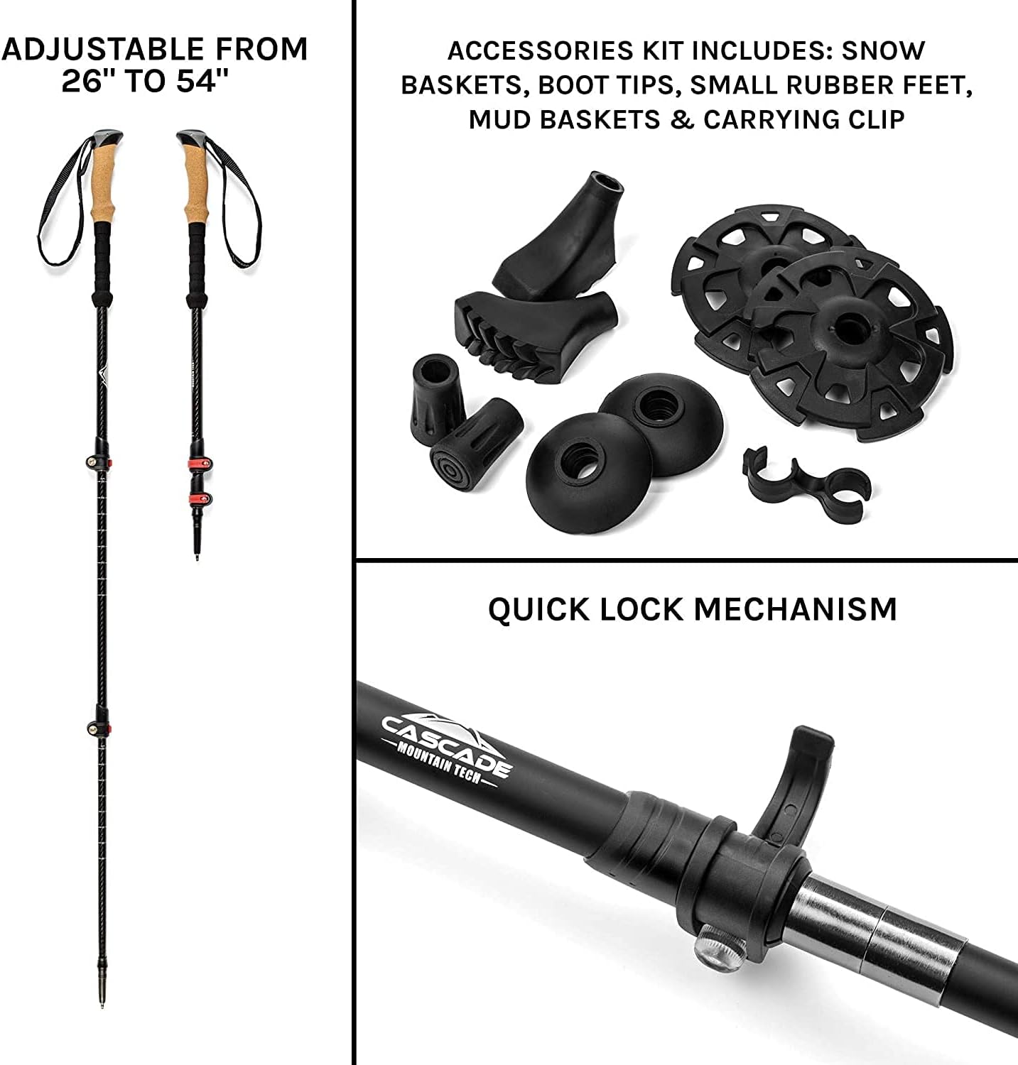 cascade mountain trekking pole