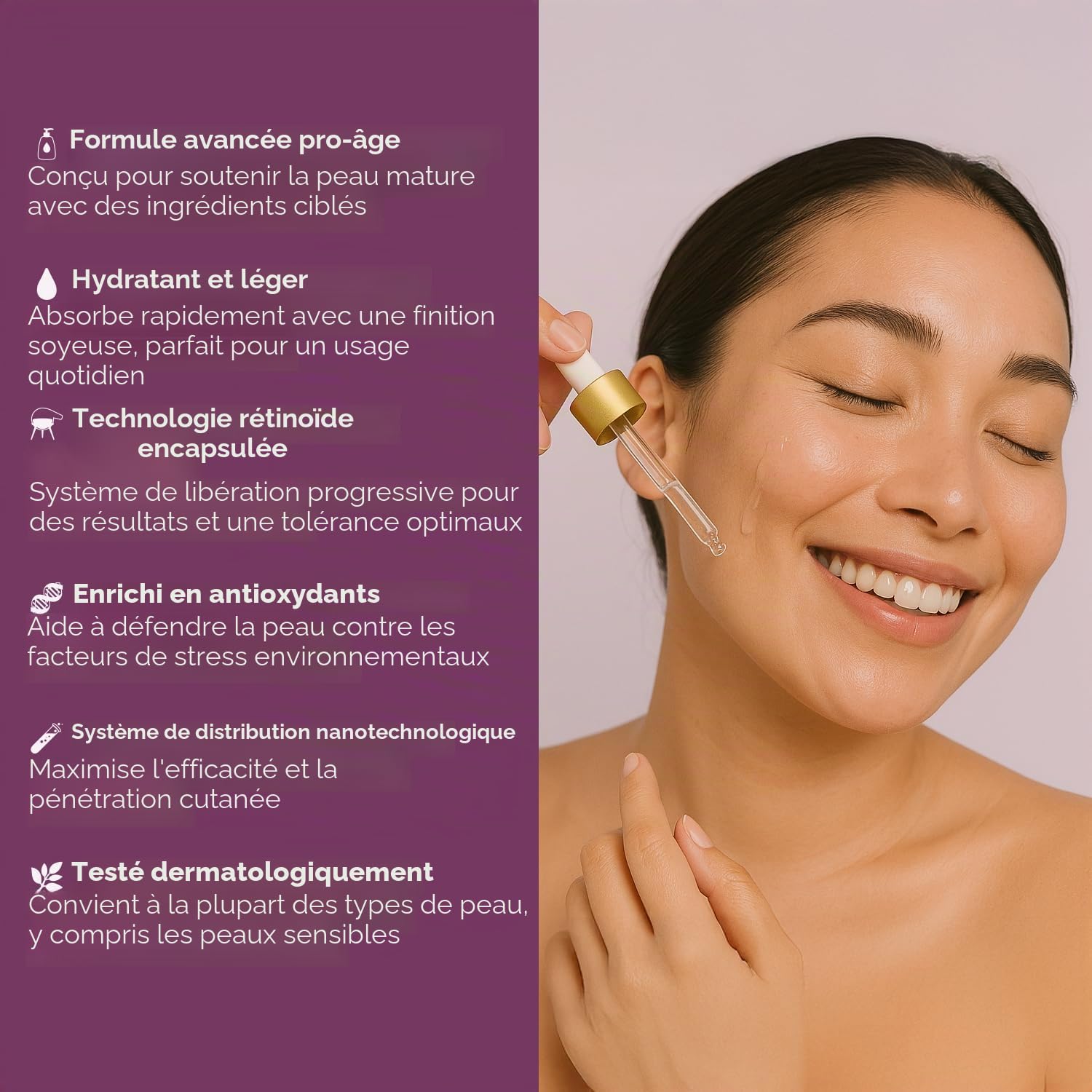 Sesderma Retisil Sérum professionnel intensif 30 ml | Raffermit et réduit les rides, pour peaux matures