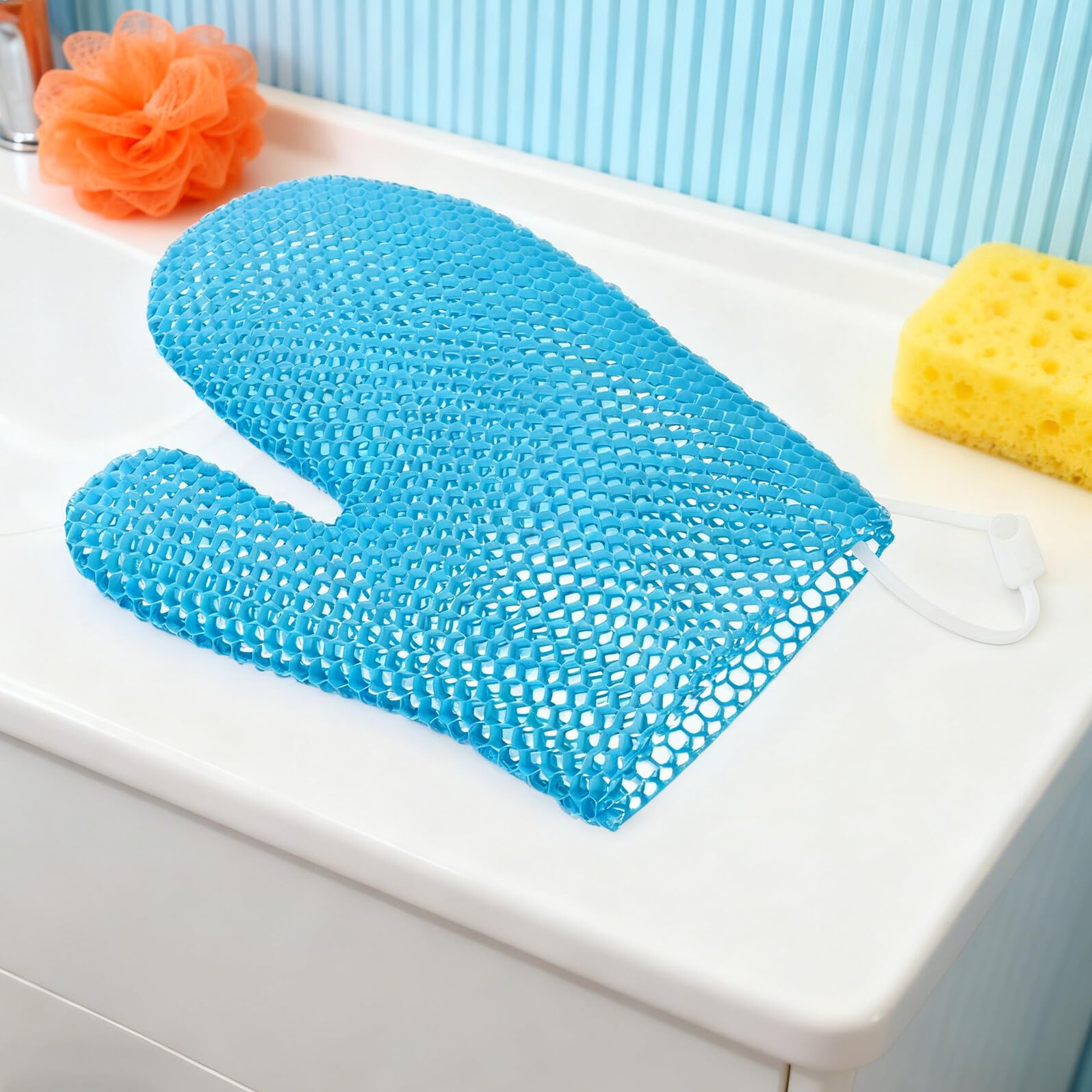 Guante Exfoliante de Ducha de Nido de Abeja Tpu para Baño