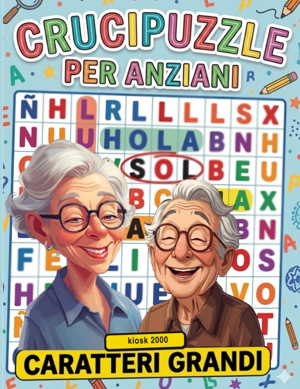 Crucipuzzle per Anziani: 75 Giochi di parole per Allenare la tua Memoria. Caratteri grandi, facili da leggere e perfetti per Stimolare la Mente. Libri per Anziani con Demenza