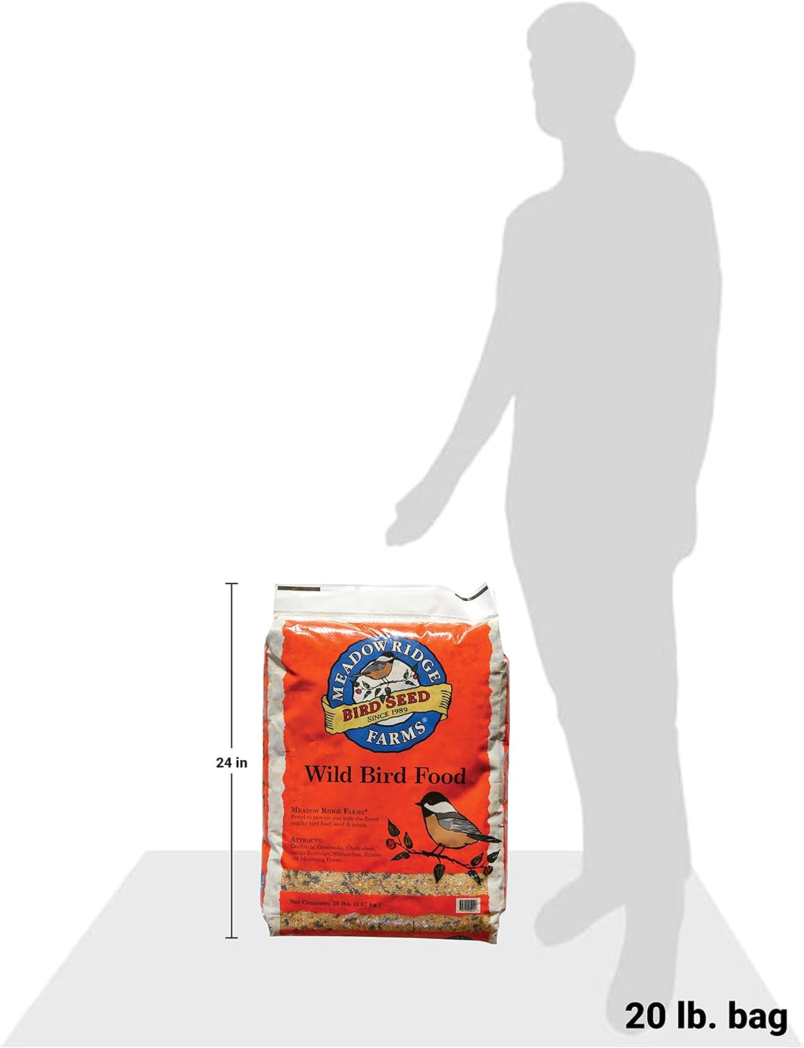 Meadow Ridge Farms Wild Bird Seed Mix, 40-Pound Bag : Patio, Lawn & Garden