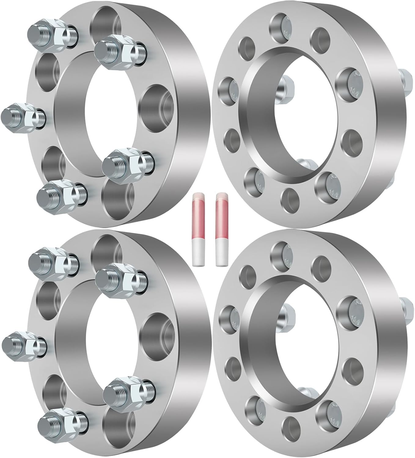 ECCPP 4PCS 1.25 inch(32mm) 5 Lug Wheel Spacers 5x4.5 to 5x4.55x114.3mm with 12x1.5 Studs fit for 2001-2012 for Ford Escape 1995-2022 for Toyota for Avalon 2006-2012 for Ford Fusion