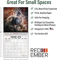 Vista 97 de RED EMBER Astronomy 2026 Wall Calendar 12 Month 12" x 24" Open Thick & Sturdy Paper Giftable Calendar 2026